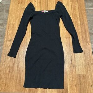 Free People Black Long Sleeve Dress